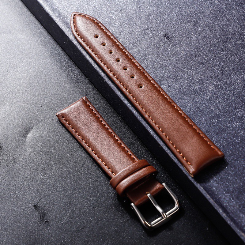 New Quality Pu Leather Strap 12mm 14mm 16mm 18mm 20mm 22mm Shopee Singapore