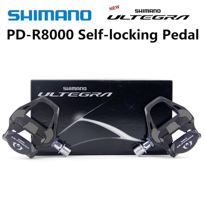 SHIMANO PD R8000 Pedals Road Bike Clipless Pedals with SPD-SL ULTEGRA ...