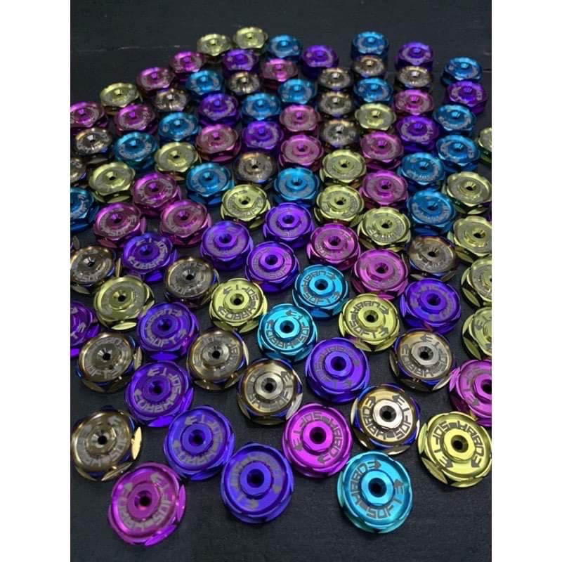 Gr5 titanium adjustment knob for ohlins fork (titanium grade 5 rebound