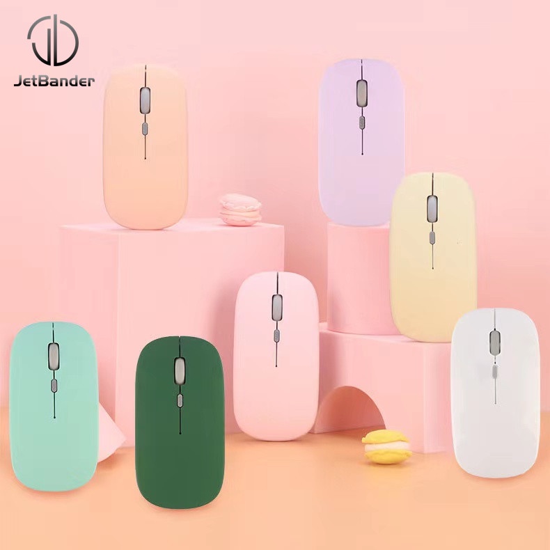 Macaron Wireless Bluetooth Mouse Portable Magic Silent Ergonomic Mice ...