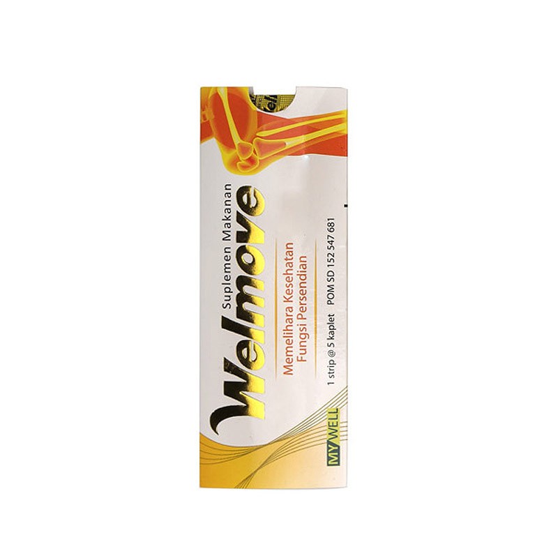 Welmove Tablet Strip isi 5 Kaplet /Suplemen sendi/Nyeri sendi/Radang Sendi/Sendi Kaku/Glucosamin - Gambar 4