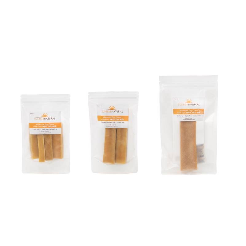 Sunrise natural yak milk chews treats for dogs 3 sizes shopee singapore