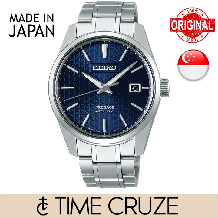 Time Cruze Seiko SPB167J Presage Japan Made Automatic Blue Dial Stainless Steel Men Watch SPB167J1 SPB167 Shopee Singapore