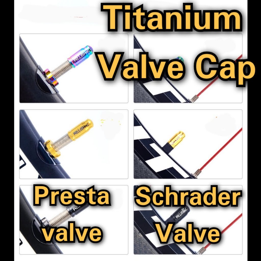 Titanium presta valve deals caps