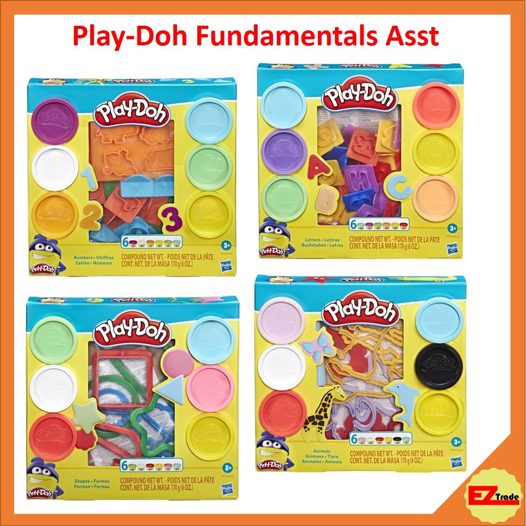 Hasbro Play-Doh Fundamentals - Assorted | Shapes Tool Set Toys for Kids, Playdoh 8530