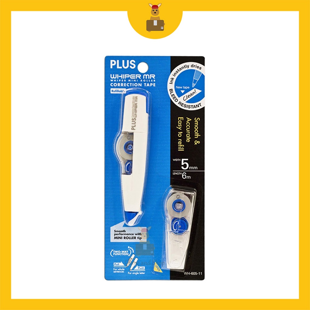 PLUS Whiper Mr Mini Roller Correction Tape Refillable (626 PLUS Whiper Mr Mini Roller Correction Tape Refillable (626