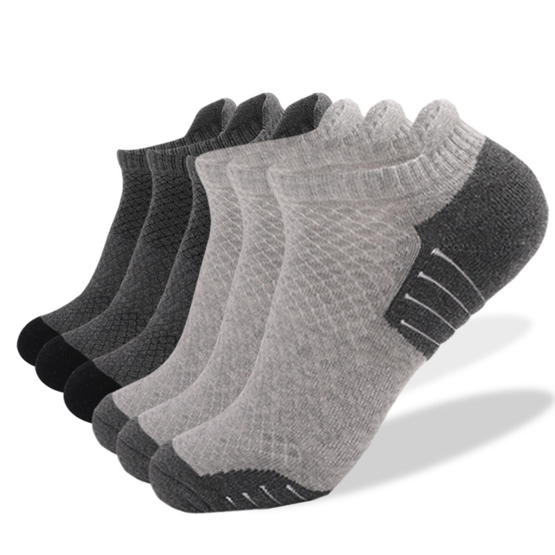 Thick running socks non-slip combed cotton socks sweat-absorbent ...