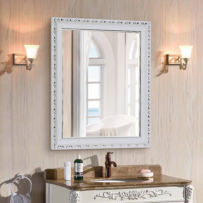YIXIN European Style Plastic Frame Bathroom Mirror Hand Washing Table