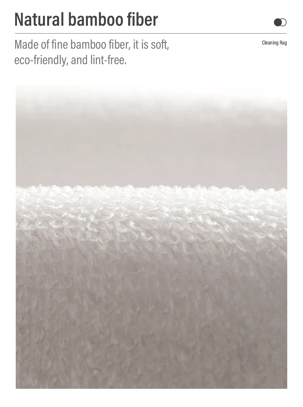 [Bundle of 5]Bamboo Fiber Cleaning Rag Multi-purpose Oil Resistant Dish ...