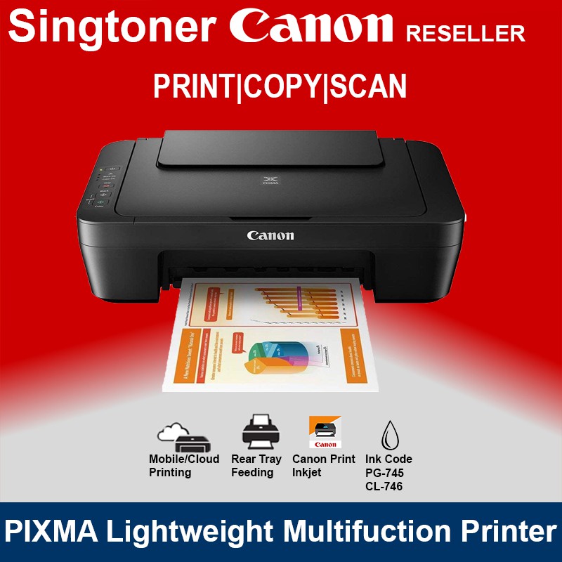 Canon PIXMA MG3070S Compact Wireless All-In-One Colour Printer Color ...