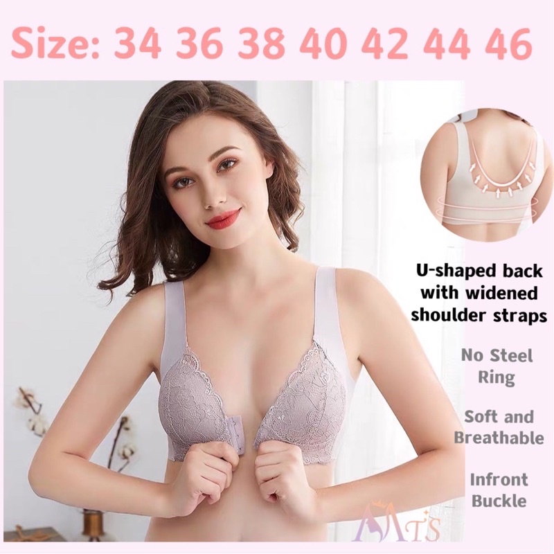 Plus Size Push Up Bra for Women Full Cup C Bra With Underwire Size  38-40-42-44 2205
