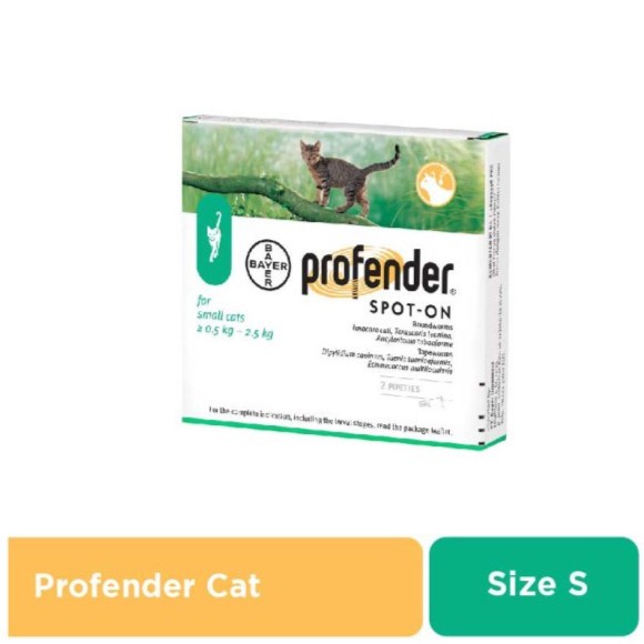 Profender Spot On Small Cat Worm Medicine 2.5KG Small Cat Tube Drops