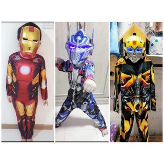 💖SG Seller💖Kids Cosplay 💖 Super Hero costume 💖Transformers Bumblebee 💖Optimus  prime 💖Thor💖 Iron man 💖Hulk