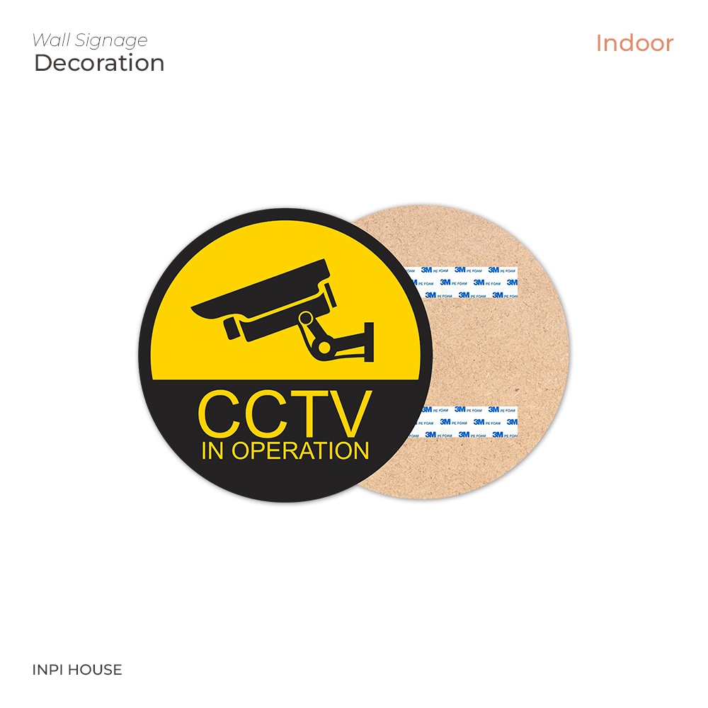 CCTV sign board - CCTV sign system - camera sign board | Shopee Singapore