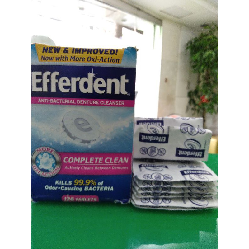 5in1 Efferdent Complete Clean AntiBacterial Denture Cleanser Shopee