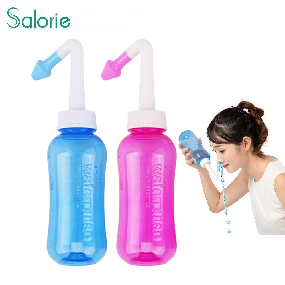 300/500ML Waterpulse Nasal Rinsing Nose Wash System Neti Pot Sinus ...