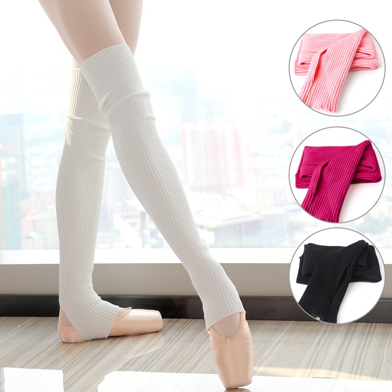 Women Knitted Leg Warmers Protector Long Socks Women Yoga Socks Gym Fitness Dancing Accessory Shopee Singapore