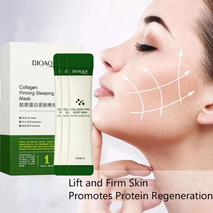LOCAL SELLER Bioaqua Collagen Firming Sleeping Mask 4ml X 20 Pcs