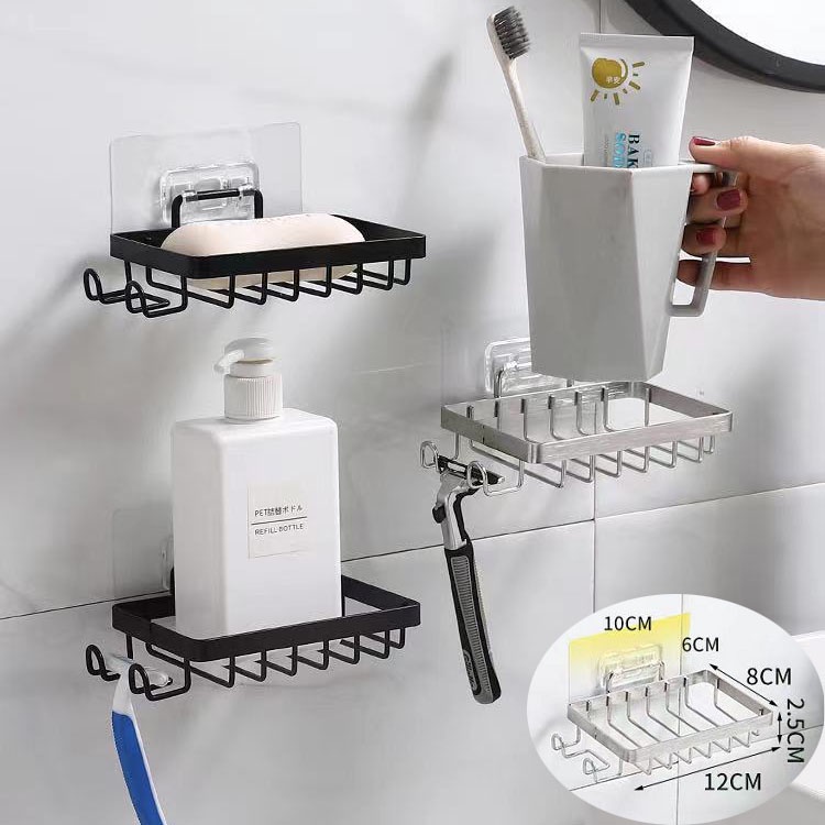 Soap Rack Wall Mounted Soap Holder Stainless Steel Soap Sponge Dish ...