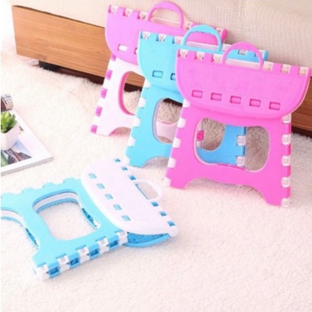 DH Kursi Mini Lipat Anak Plastik Tebal Portable - Gambar 2