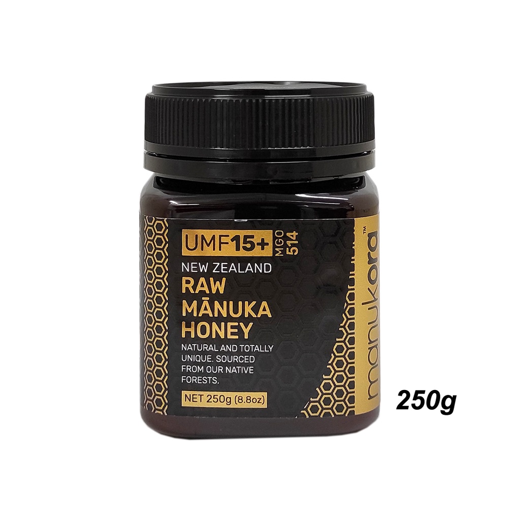 [manukora] Raw Manuka Honey Umf 15+ Mgo 514 (250g)(exp:05 2028 