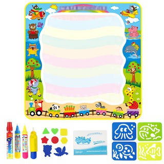 Magic Water Drawing Mat Doodle Mat Pens Baby Play Mat Rug