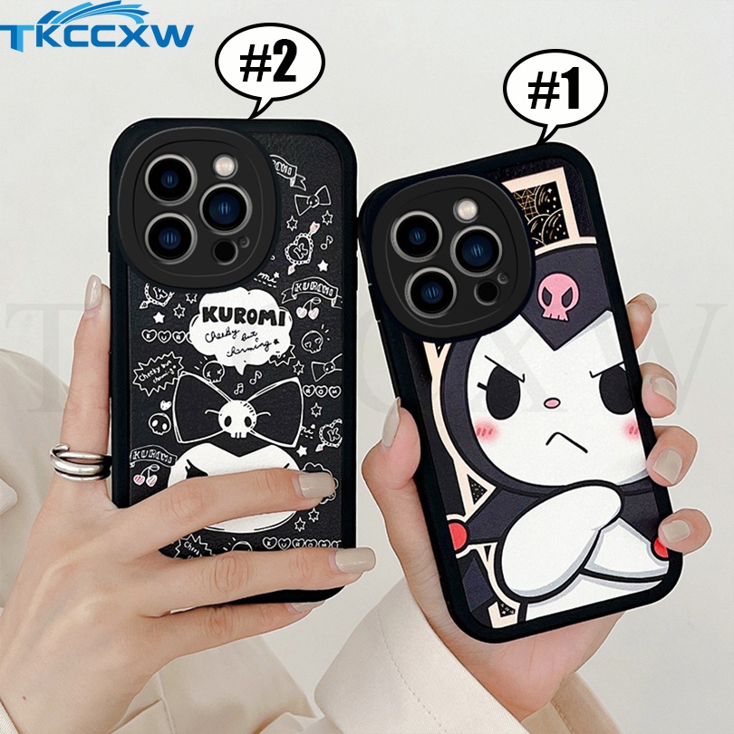 For IPhone 11 12 13 Pro Max XS MAX XR X 6 6S 7 8 Plus SE 2020 Casing Cartoon Couple Kuromi Phone Case Soft Protective Cover