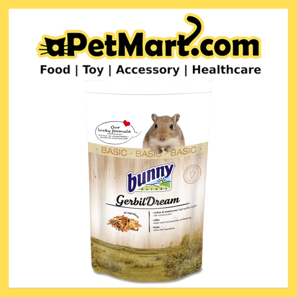 Bunny Nature Gerbil Dream Basic Small Animal Pet Food 600g Gerbil
