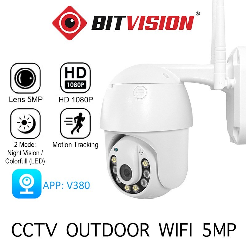 IP CAM CAMERA CCTV OUTDOOR WIRELESS WIFI 1080P HD PTZ BITVISION V2 ...