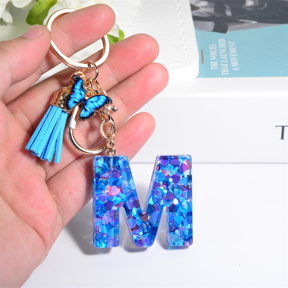 Children's letter clearance keyrings