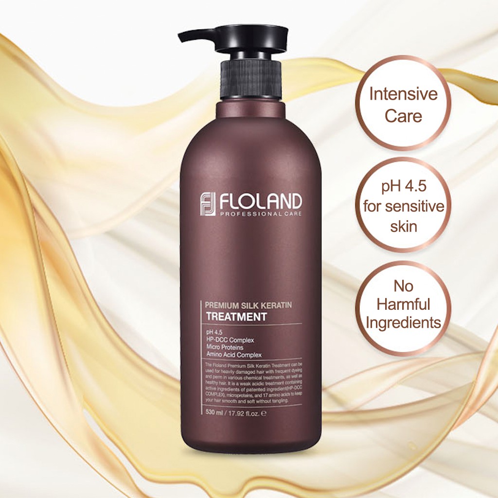 Floland Premium Silk Keratin Treatment 530ml/120ml | Shopee Singapore