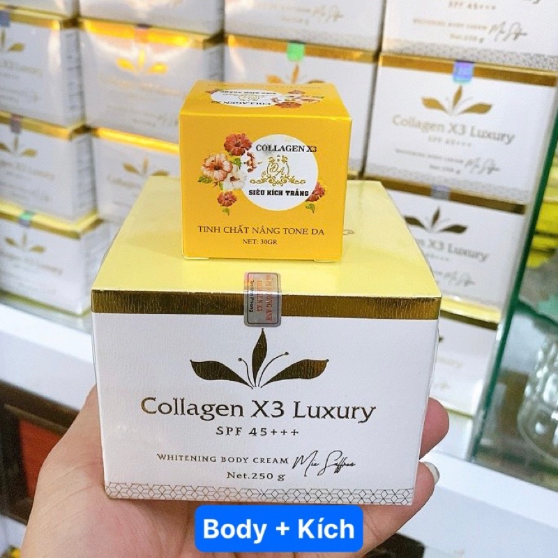 White Stimulating Cream Collagen X3 body Whitening Cream Dong Anh