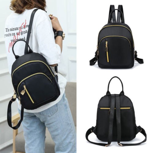 Womens Backpack Black Handbag Shoulder Bag Ladies New Star Models ...