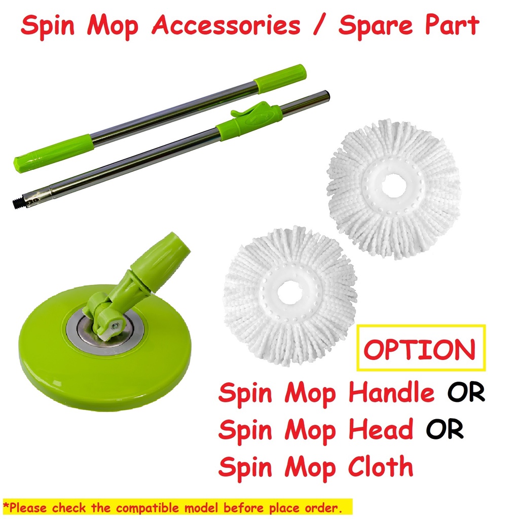 Easy Spin Mop Spinner Accessories Refill Microfiber Cloth / Mop Head