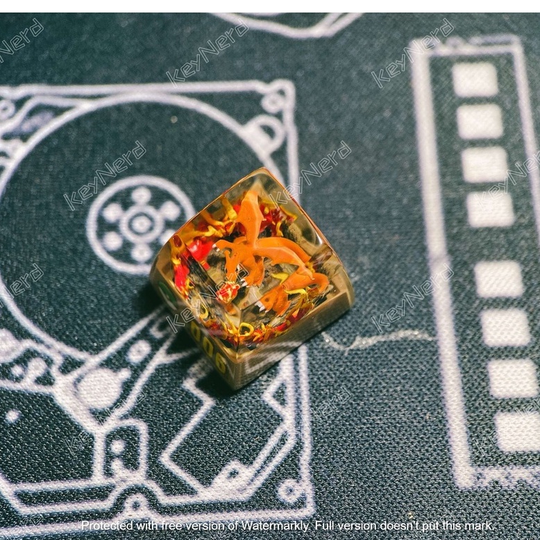 [006 - Charizard] Keycap resin pokemon - Mechanical Keyboard Button ...