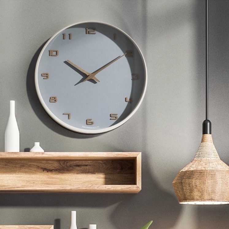 HC 300PIE Real Wood Silent Wall Clock [MADE IN KOREA] / Basic & Simple Wooden Nonticking Wall