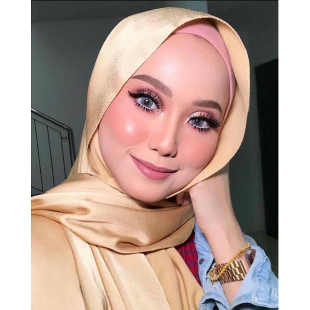 SHAWL SATIN BUBBLE LUXE READY STOCK, POSTAGE EVERYDAY) Shopee