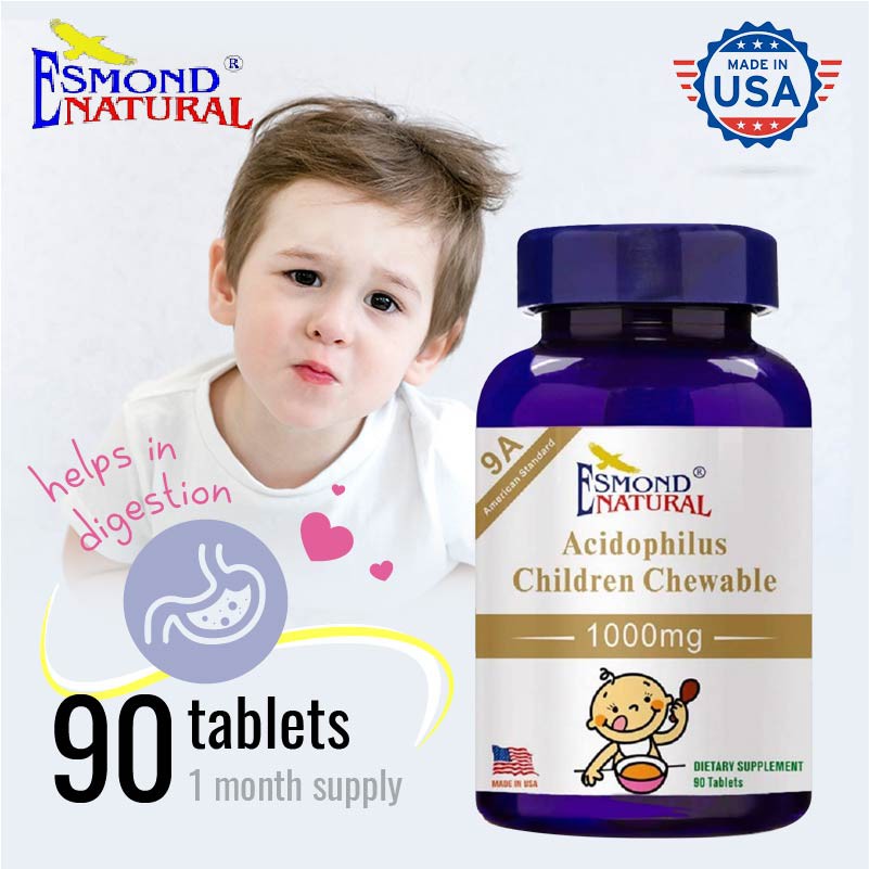 Probiotic Kids Acidophilus Children Chewable 90 Tablets Digestion