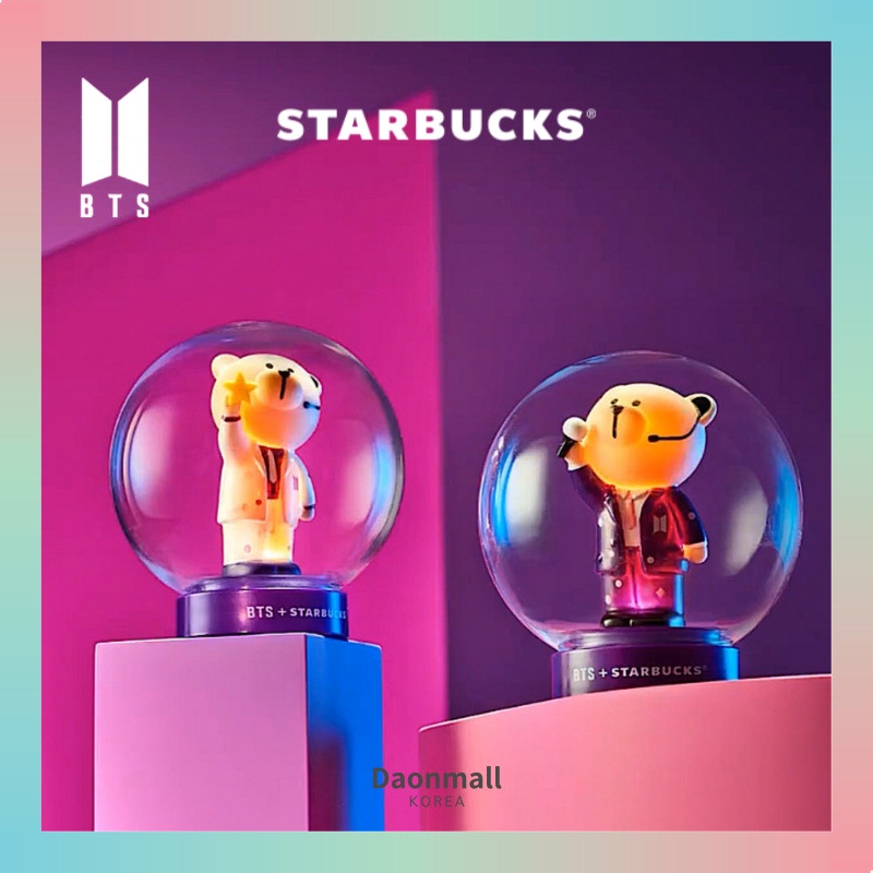 BTS x STARBUCKS Bearista Lamp Star/Army Bomb Mood Light BTS MERCH
