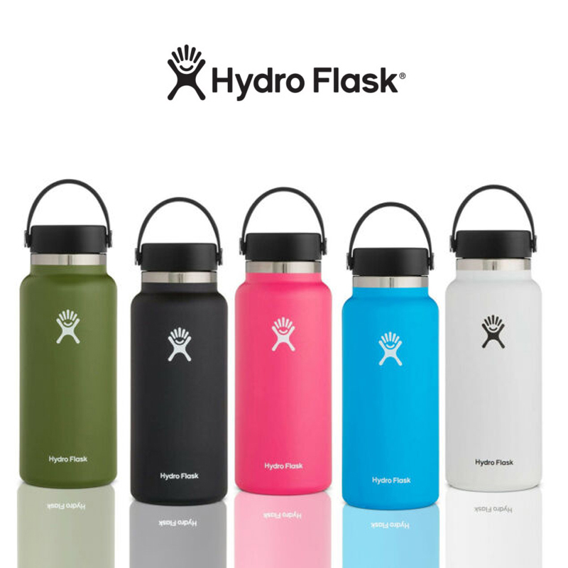 Hydro Flask Bottle 32 OZ / 40 OZ Wide Mouth with 2.0 Flexible Cap ...