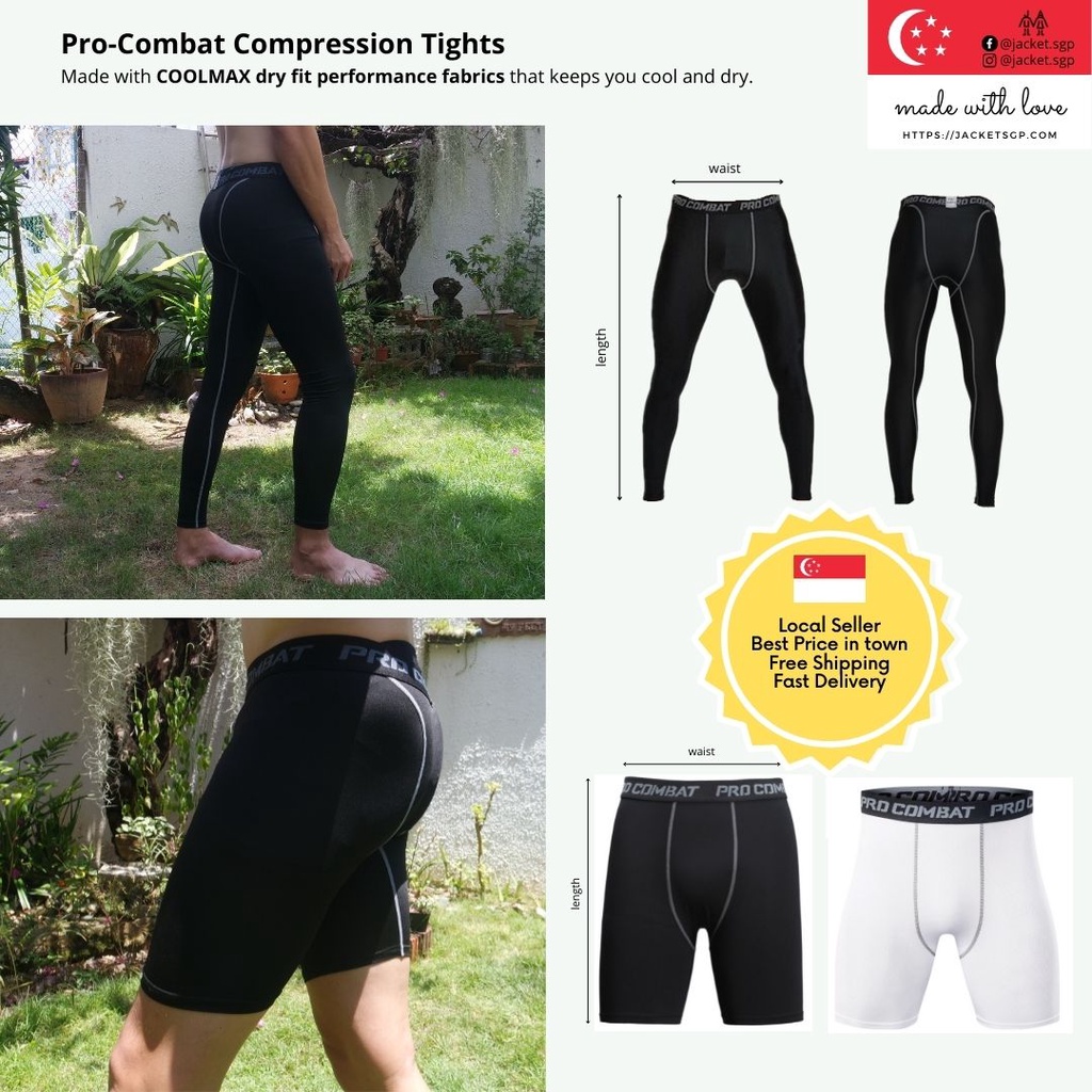 Sports Tights Compression [SG SELLER][FREE SHIPPING][MAIL OUT 1-2DAYS]