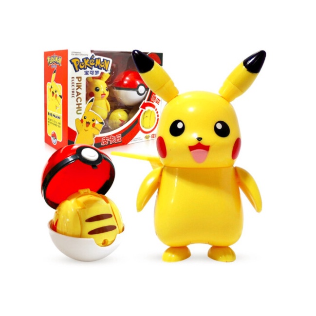 [SG] Deformation Pokeball Figures Pocket Monster Toys Transform Pikachu