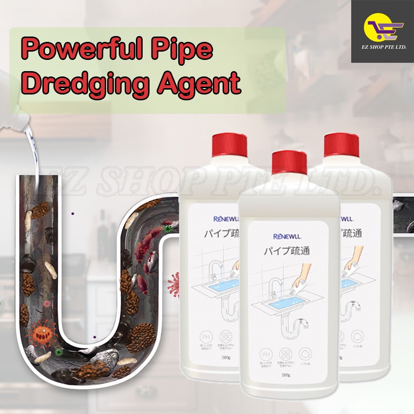 500g RENEWLL Powerful Pipe Dredging Agent / Drain Cleaner / Declogger