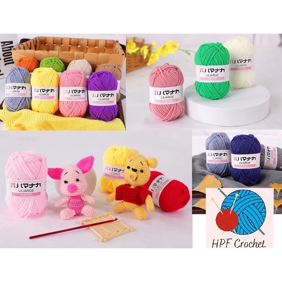 Handmade DIY Amigurumi Cotton Yarn For Hand Knitting Crochet Knitting