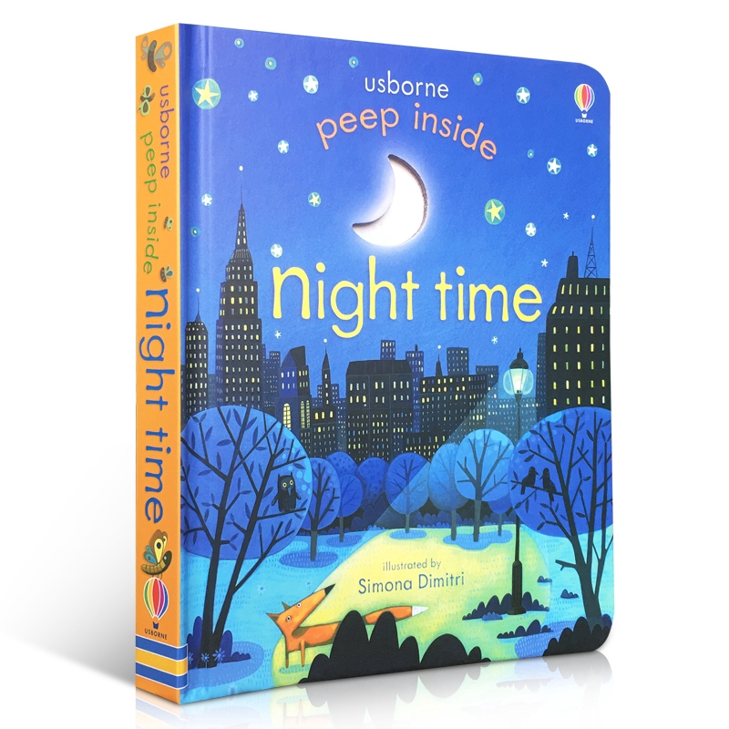 Peep Inside Night Time English Educational 3D Flap Picture Cardboard ...
