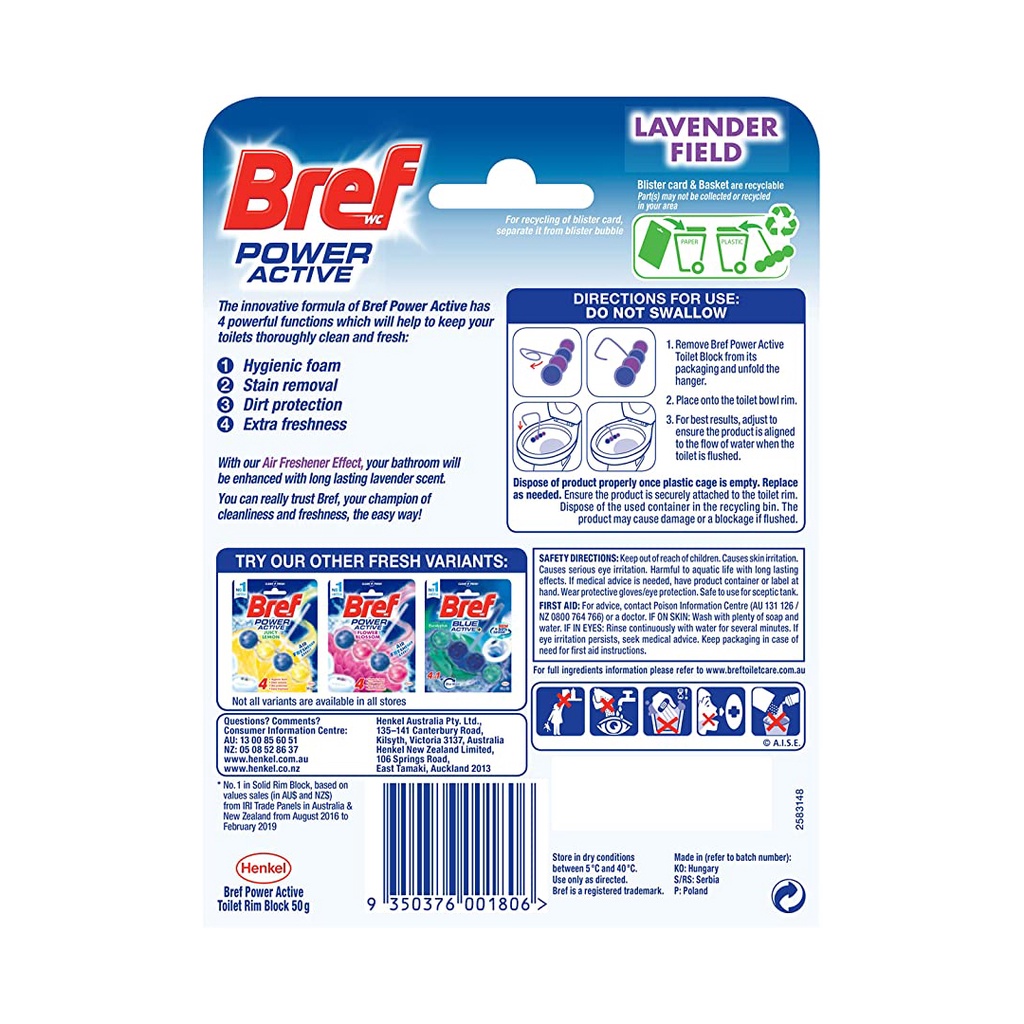 [Mixed Bundle] 6 x Bref Power Active Automatic Toilet Bowl Cleaner - 2 ...