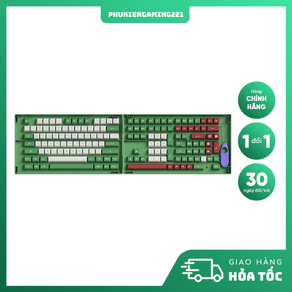 Keyboard Buttons - AKKO Keycap set – Matcha Red Bean (PBT Double-Shot ...