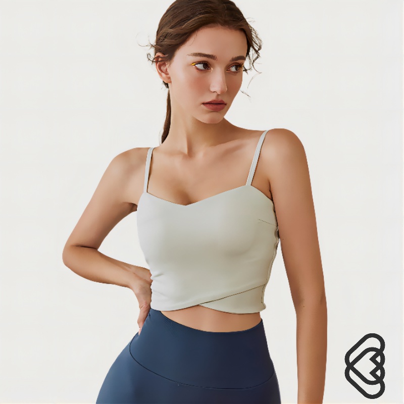 FENIN Yoga Bra Sports Crop Top Push Up Gym Bra