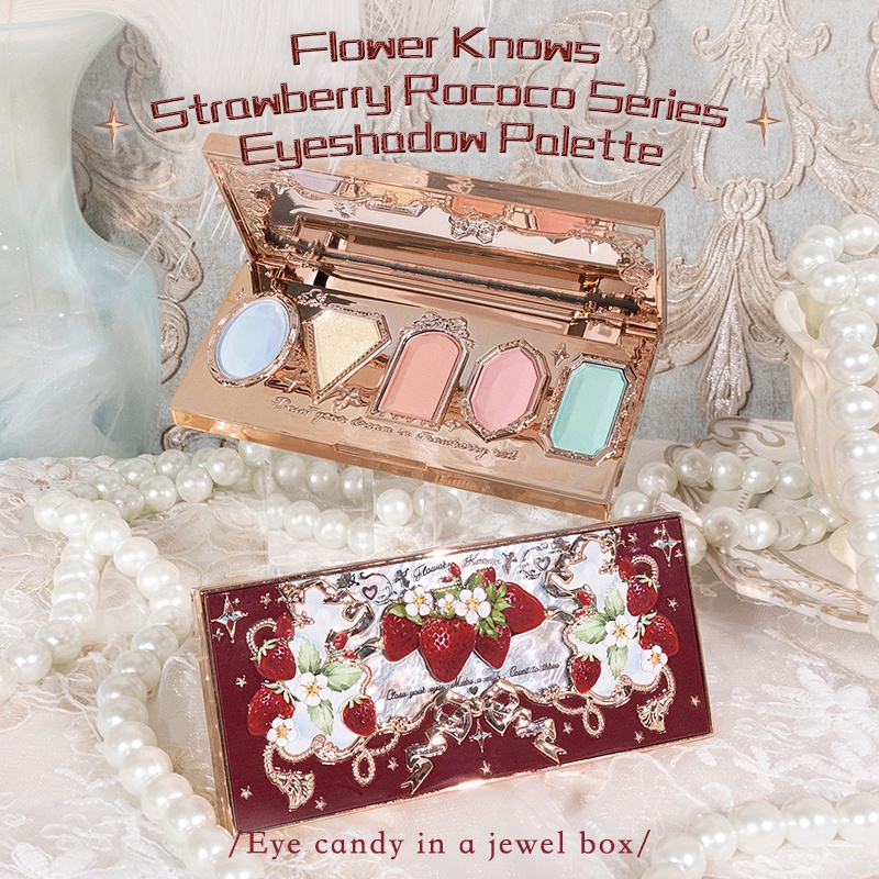 Flower Knows Strawberry Rococo Series Five-Color Eyeshadow Palette Types  6g Shopee Singapore