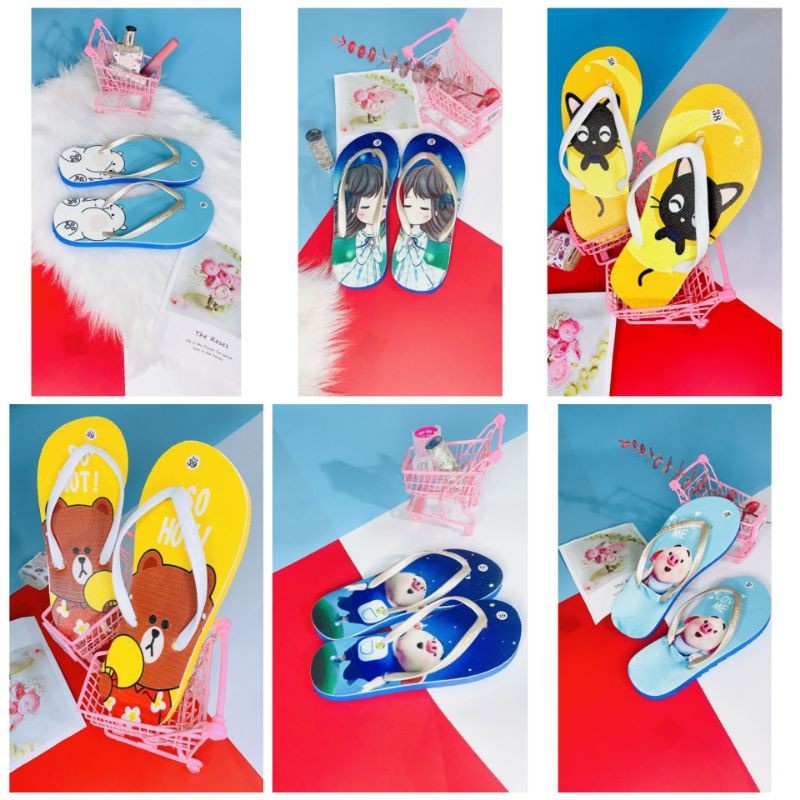 Thailand Sponge Slippers Super Cute With 3D Printed | Shopee Singapore
